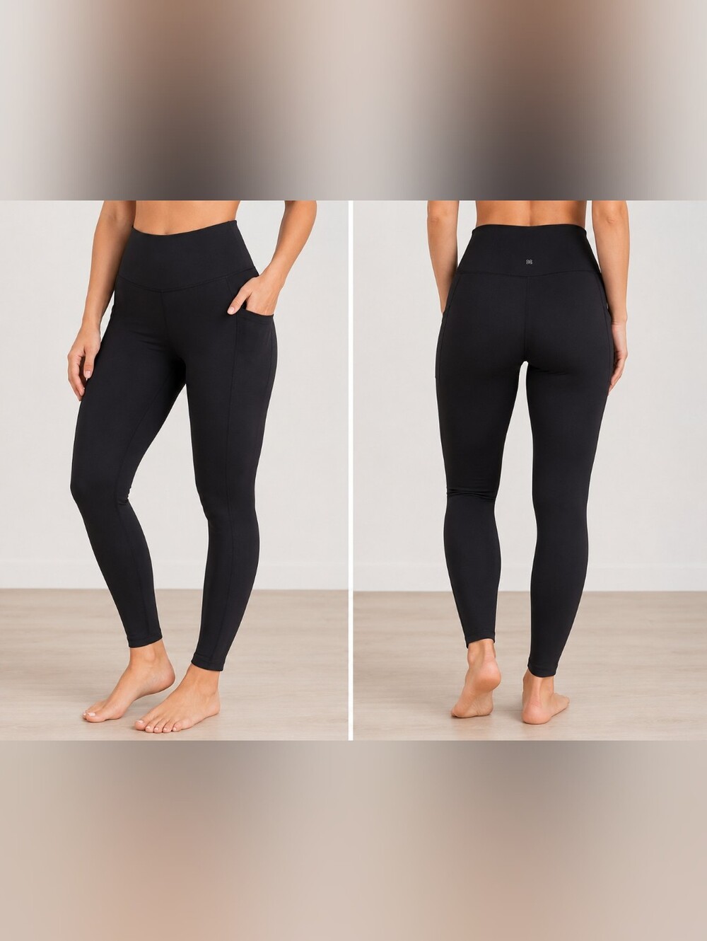Honeylove Inner Power Black High-Rise Sculpting Leggings Size M